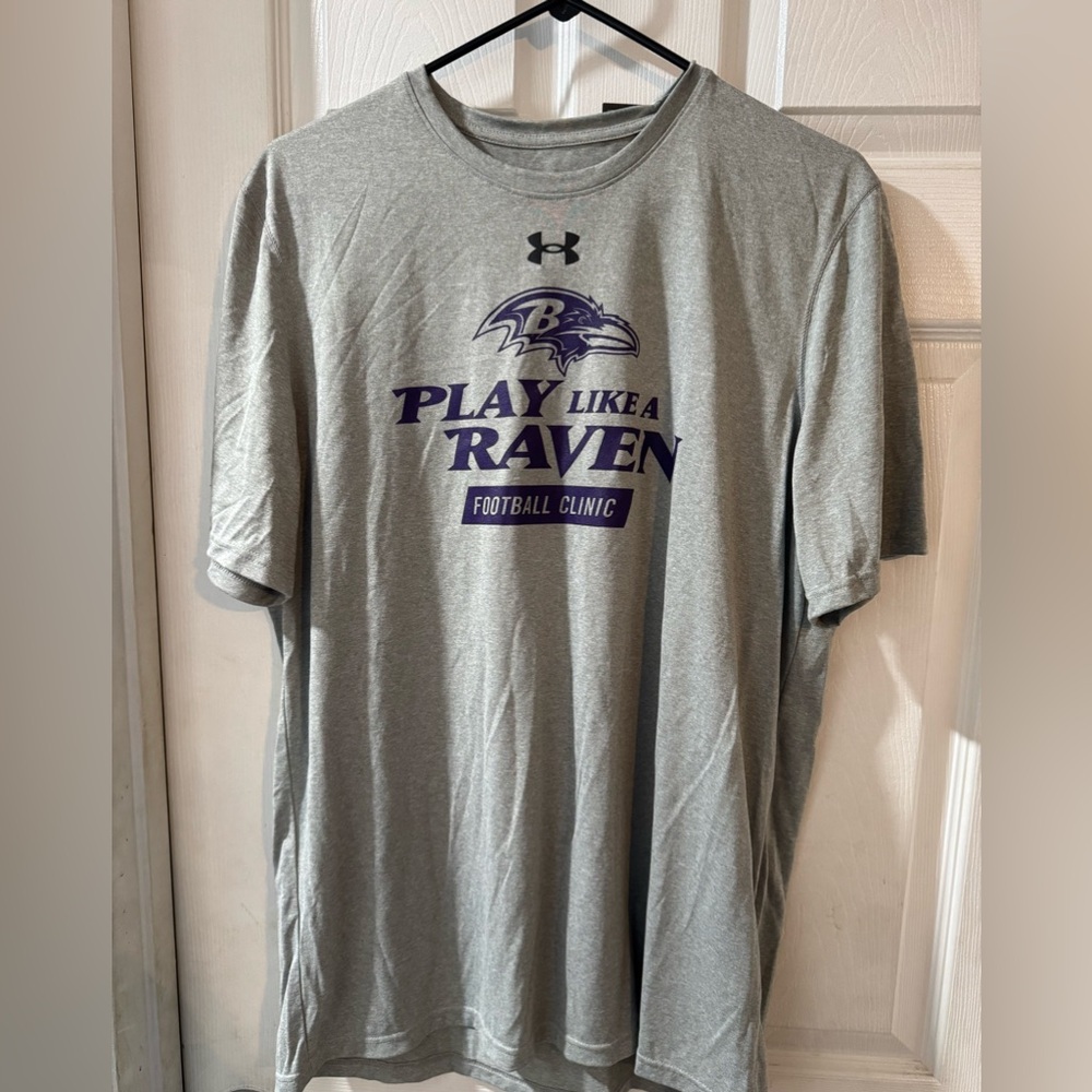 Ravens - Play Like A Raven - Football Clinic - Under Armour Shirt, men’s Medium